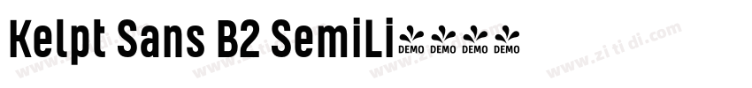Kelpt Sans B2 SemiLi字体转换